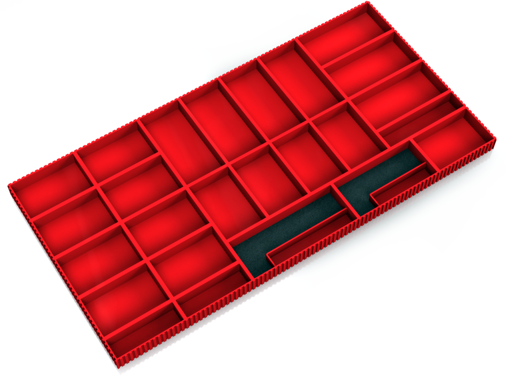 Set of plastic boxes for system drawers 5427